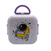 Purple Space Briefcase Lunch Box